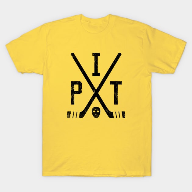 PIT Retro Sticks - Yellow T-Shirt by KFig21